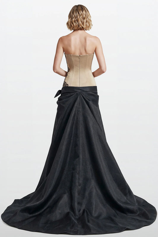 Embroidered Corset Gazar Gown