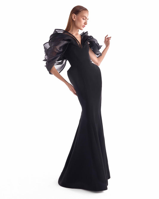 The Poetry of Form, in Crepe and Liquid Organza