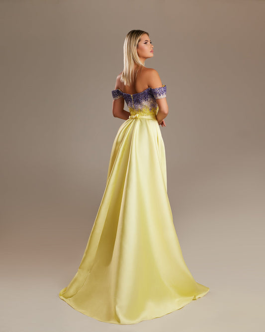 Off-The-Shoulder A-Line Dress