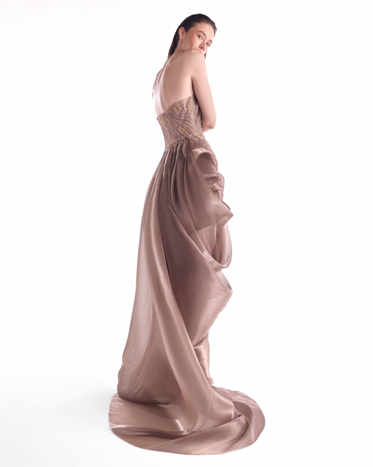 A Couture Dream Shaped in Liquid Organza and Light