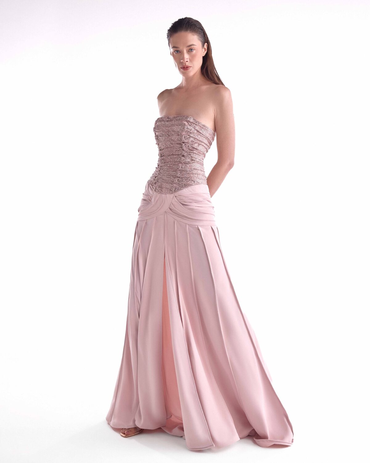 Soft Powder Pink Beauty Woven in Texture and Light