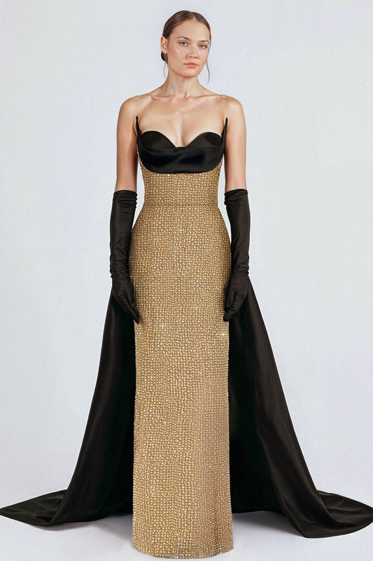 Strapless Fitted Dress with Sweetheart Neckline