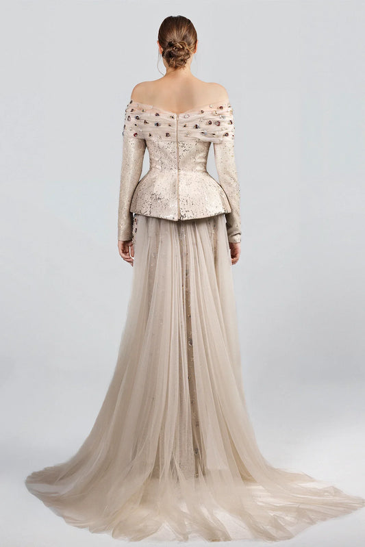 Off-Shoulder Sequin Dress