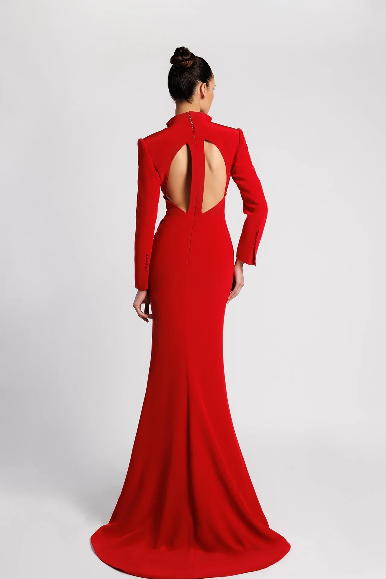 Mint Blazer-Style Mermaid Evening Dress