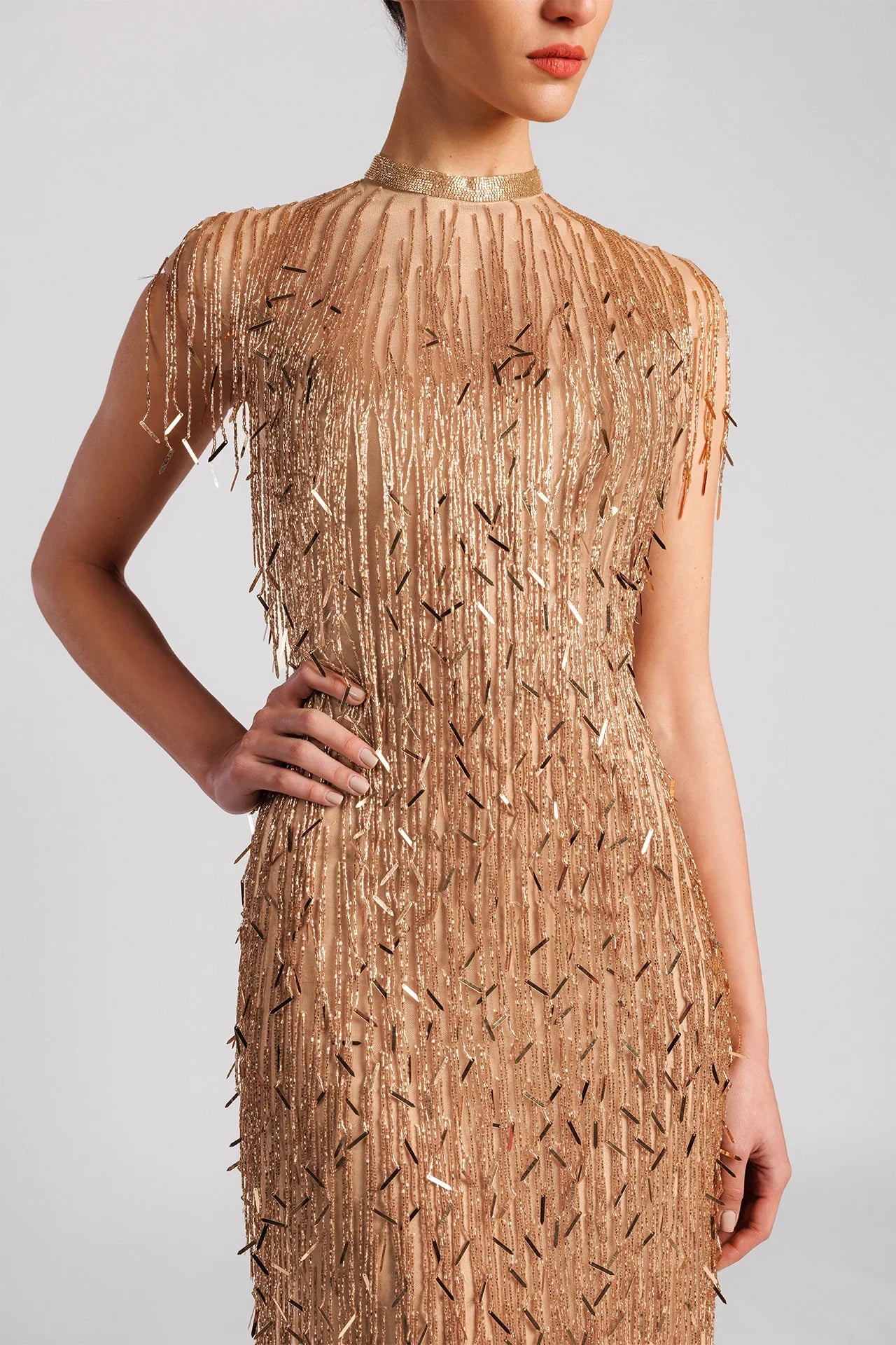 Fringe Evening Dress