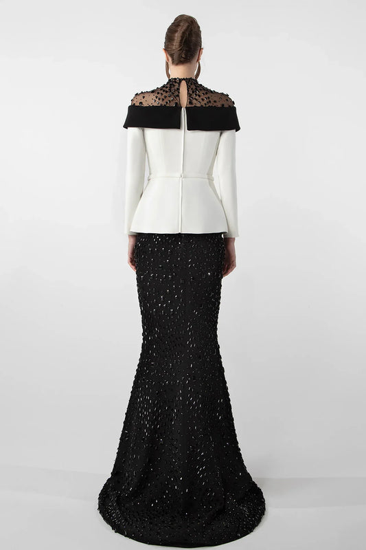 Jacket-Inspired Embroidered Set