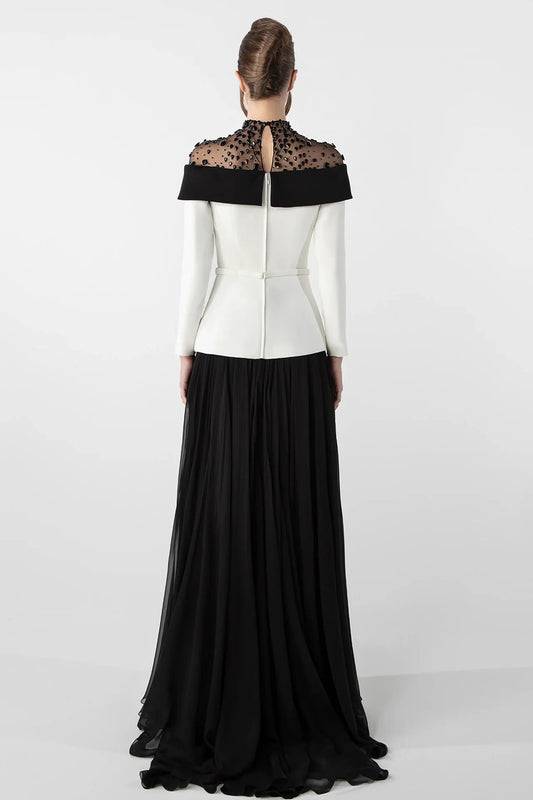 Jacket-Inspired Embroidered Ensemble