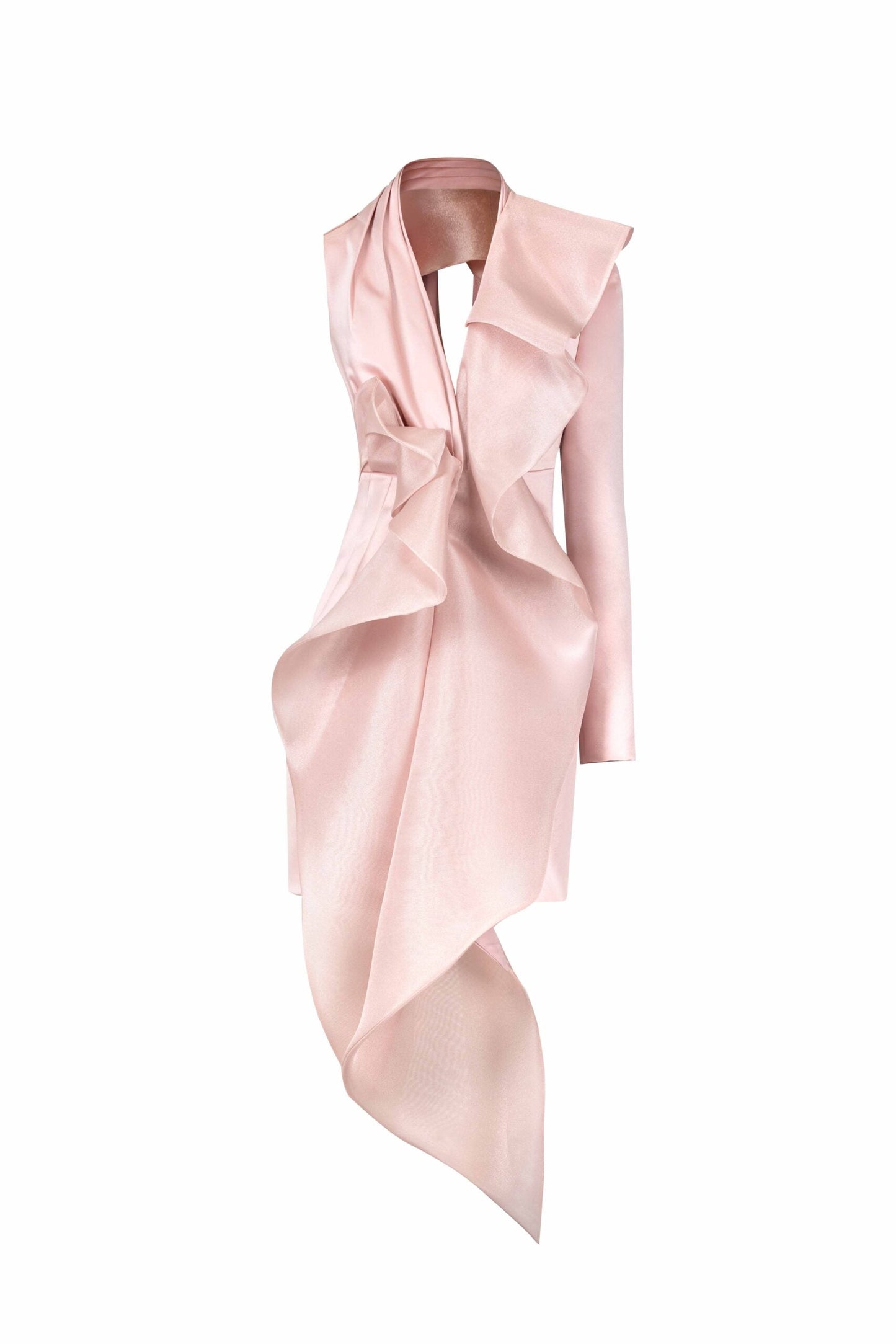 One Sleeve Open Back Asymmetrical Jacket