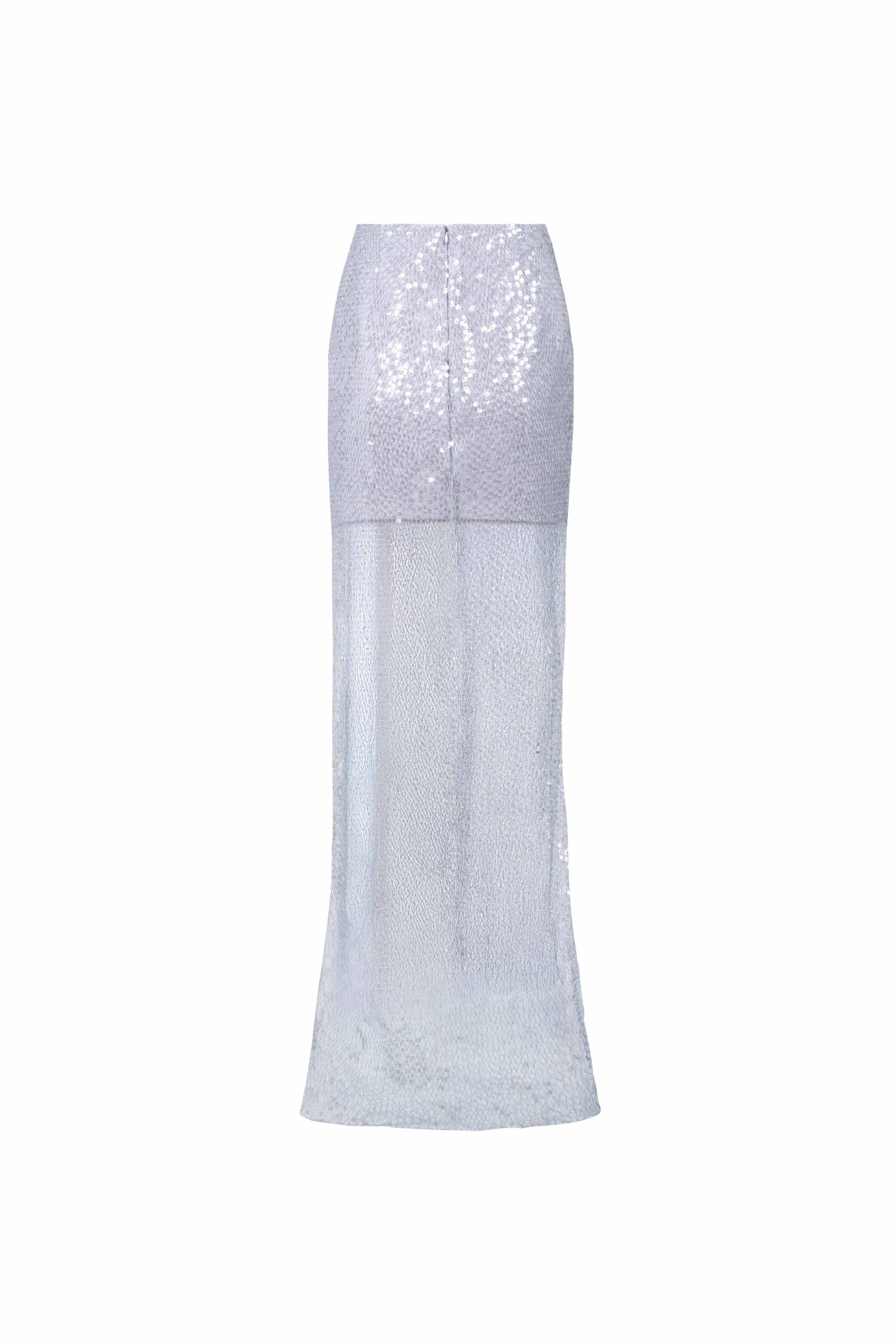 Sparkling Sequin Mesh Overlay, Old Rose Skirt