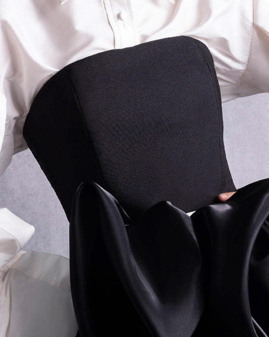 Minimalist Black Piqué  Corset